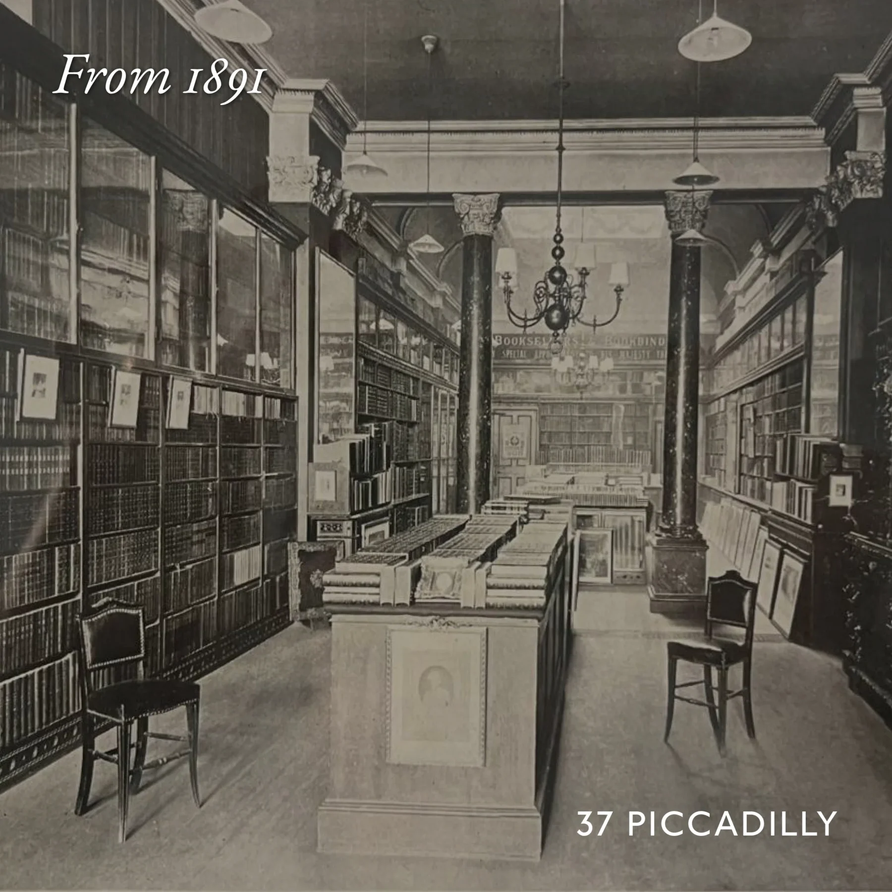 Interieur Henry Sotheran & co 1891